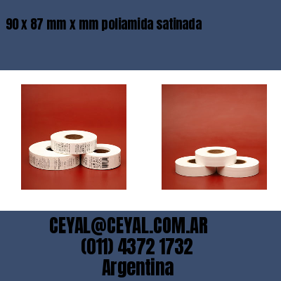 90 x 87 mm x mm poliamida satinada