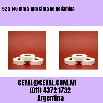 92 x 145 mm x mm Cinta de poliamida
