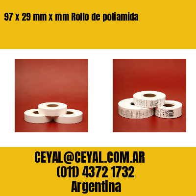 97 x 29 mm x mm Rollo de poliamida