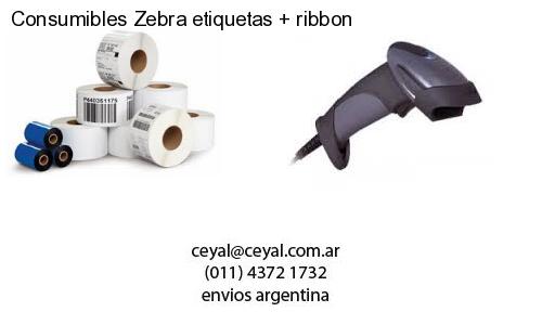 Consumibles Zebra etiquetas ribbon