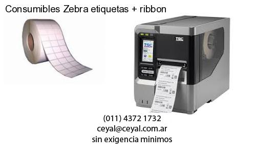 Consumibles Zebra etiquetas ribbon