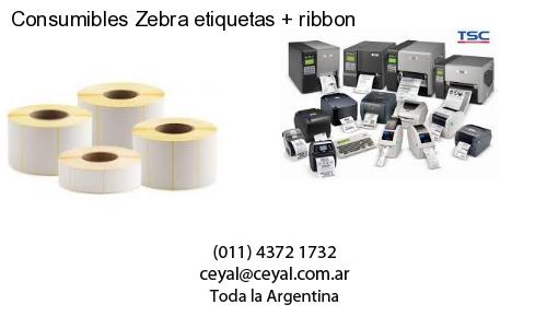 Consumibles Zebra etiquetas ribbon