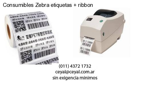 Consumibles Zebra etiquetas   ribbon