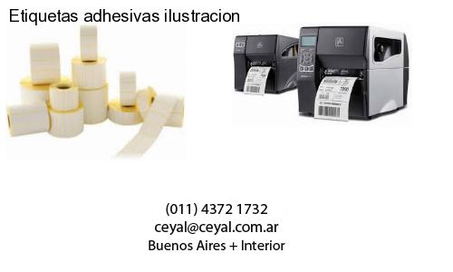 Etiquetas adhesivas ilustracion