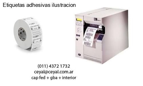 Etiquetas adhesivas ilustracion