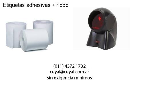 Etiquetas adhesivas ribbo