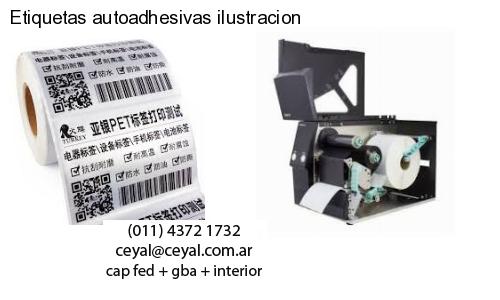 Etiquetas autoadhesivas ilustracion