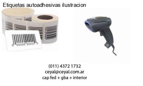 Etiquetas autoadhesivas ilustracion