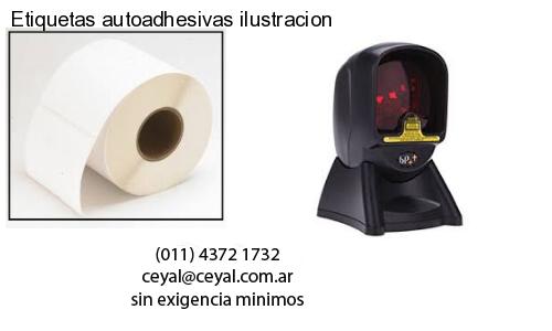 Etiquetas autoadhesivas ilustracion