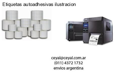 Etiquetas autoadhesivas ilustracion