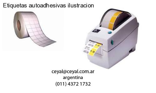 Etiquetas autoadhesivas ilustracion
