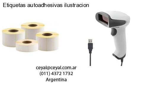 Etiquetas autoadhesivas ilustracion