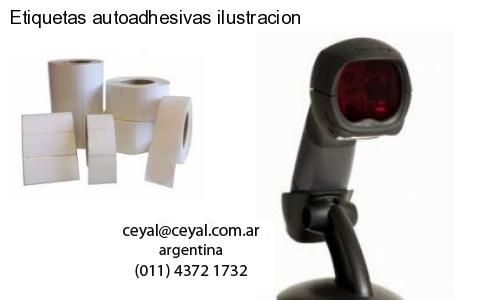 Etiquetas autoadhesivas ilustracion