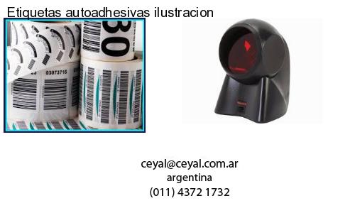 Etiquetas autoadhesivas ilustracion