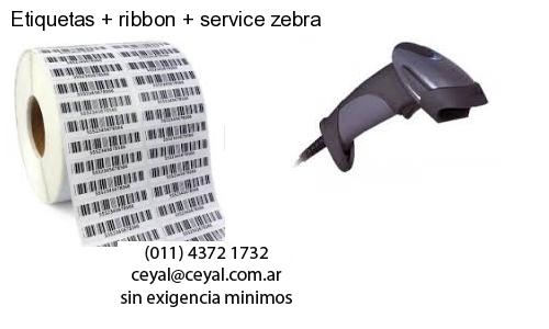 Etiquetas ribbon service zebra
