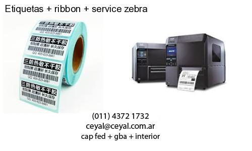 Etiquetas   ribbon   service zebra