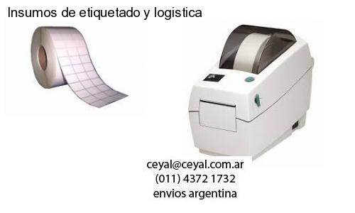 Insumos de etiquetado y logistica