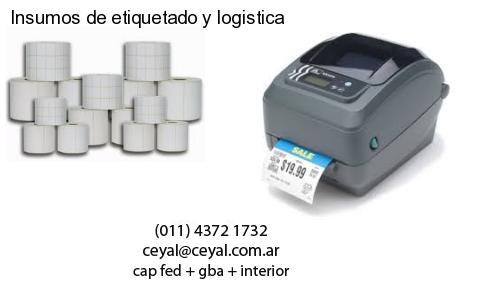Insumos de etiquetado y logistica