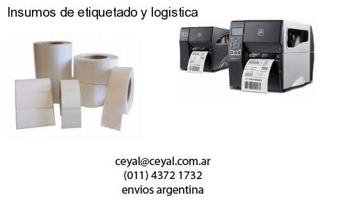 Insumos de etiquetado y logistica