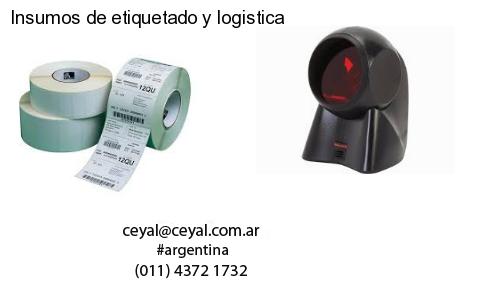 Insumos de etiquetado y logistica