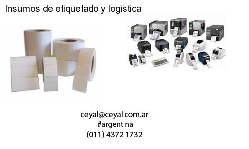 Insumos de etiquetado y logistica