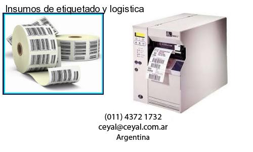 Insumos de etiquetado y logistica