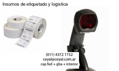 Insumos de etiquetado y logistica