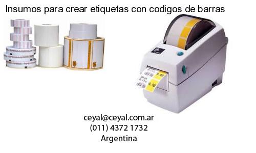 Insumos para crear etiquetas con codigos de barras