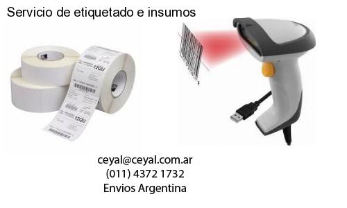 Servicio de etiquetado e insumos