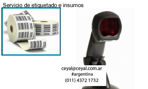 Servicio de etiquetado e insumos