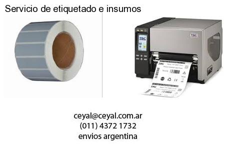 Servicio de etiquetado e insumos