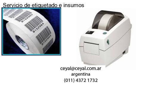 Servicio de etiquetado e insumos