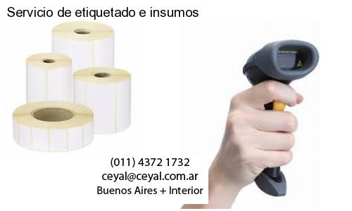 Servicio de etiquetado e insumos