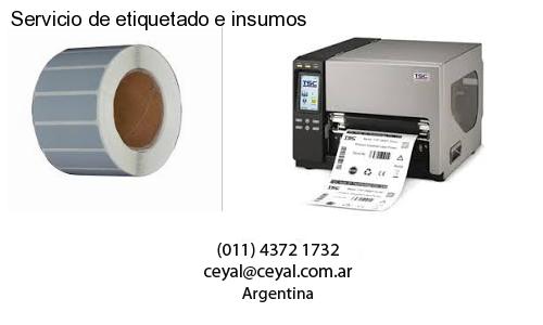 Servicio de etiquetado e insumos