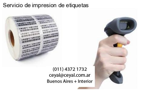 Servicio de impresion de etiquetas