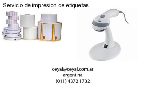 Servicio de impresion de etiquetas