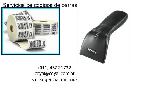 Servicios de codigos de barras