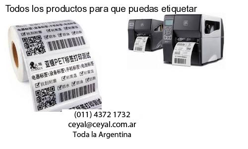 Todos los productos para que puedas etiquetar