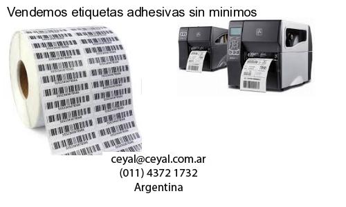 Vendemos etiquetas adhesivas sin minimos