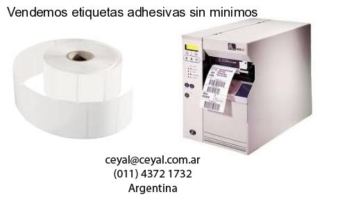 Vendemos etiquetas adhesivas sin minimos