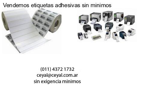 Vendemos etiquetas adhesivas sin minimos