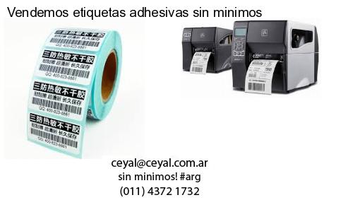 Vendemos etiquetas adhesivas sin minimos