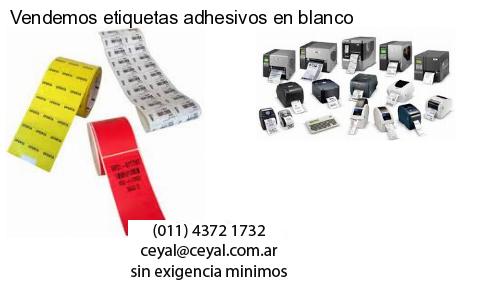Vendemos etiquetas adhesivos en blanco