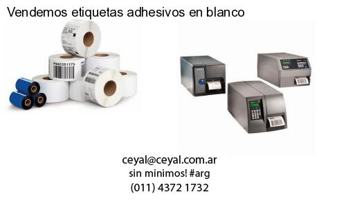 Vendemos etiquetas adhesivos en blanco