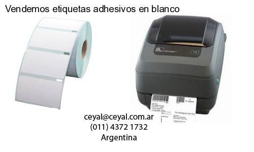 Vendemos etiquetas adhesivos en blanco