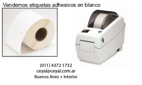 Vendemos etiquetas adhesivos en blanco