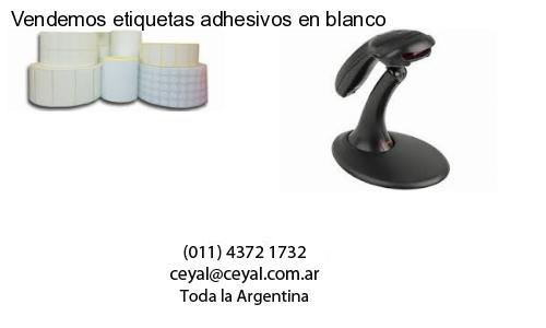 Vendemos etiquetas adhesivos en blanco