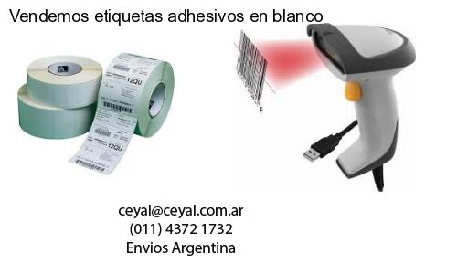Vendemos etiquetas adhesivos en blanco