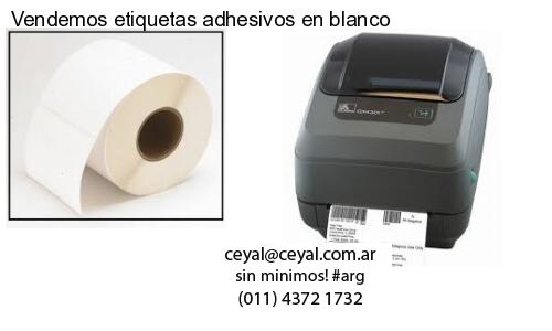 Vendemos etiquetas adhesivos en blanco