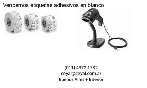 Vendemos etiquetas adhesivos en blanco